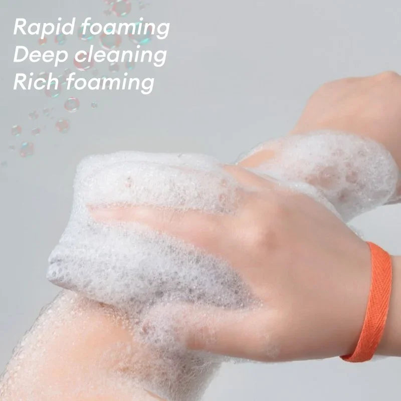 1 Foaming Soap Bag Net Mesh Massage Exfoliator Pouch Bathing Bubble