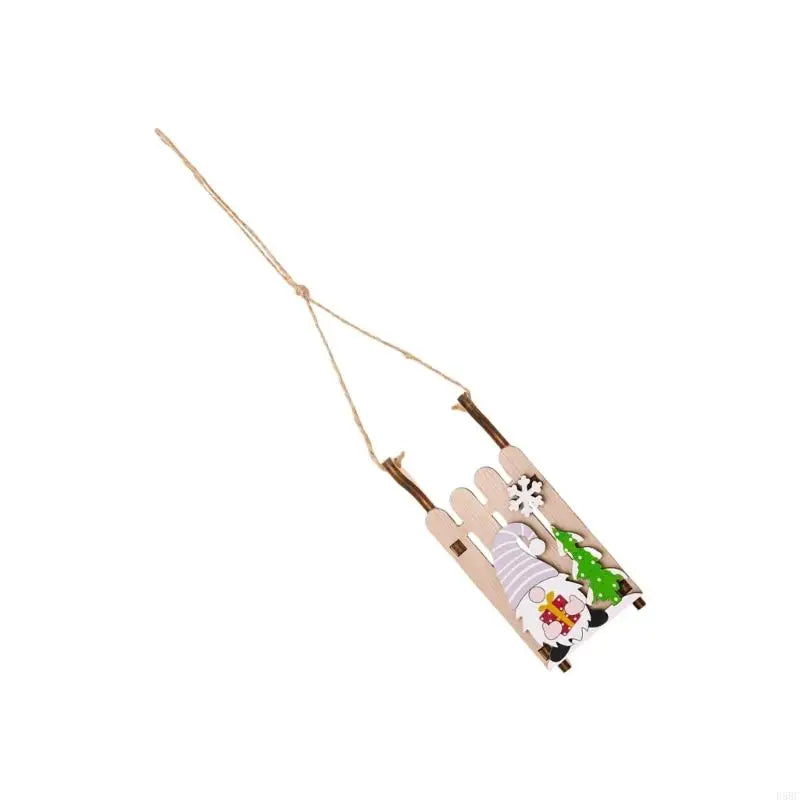 Handmade Christmas Sled Ornament Indoor Outdoor Festival Display