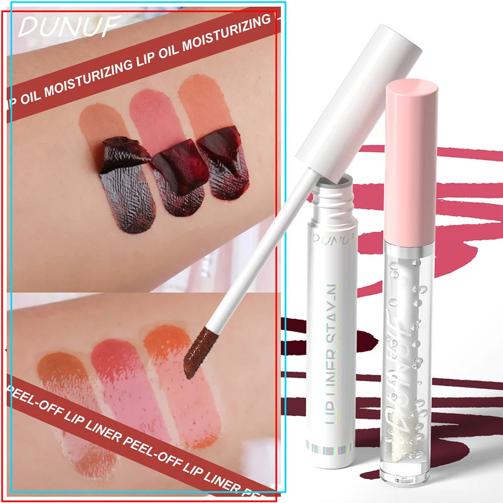 Tear off lip gloss+lip oil combination set, non stick to cup, moisturizing and nourishing Zpaxo