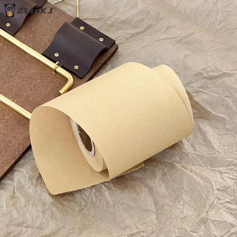 ▶1Pcs Vintage Refillable Kraft Paper Roll Kraft Notebook Set Hanging Writing Pad To-Do Lists Handmade Retro Clipboard DIY Crafts Zpaxo
