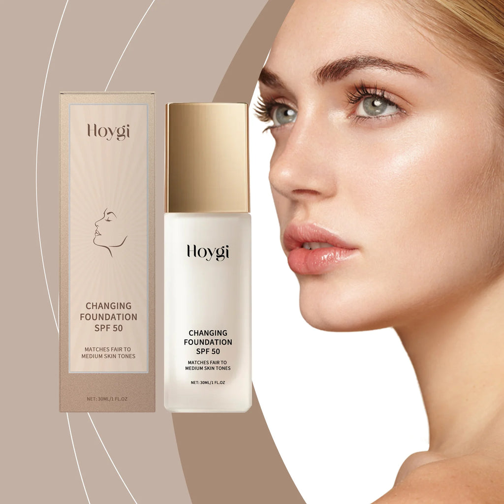 Protective Concealer Foundation Liquid, Lightweight Matte, Gentle, Moisturizing, Bright, Soothing, Skin-Friendly, Suitable for O Zpaxo
