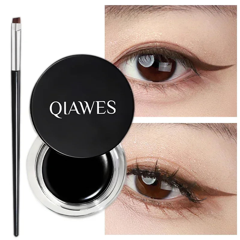 Black Brown Eyeliner Cream Waterproof Beauty Cosmetics Long Lasting Zpaxo