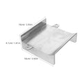 Waterfall Spillway Stainless Steel Outdoor Fountain Spout 3.93x3.93x1.61 Patio Pond Outlet for Backyard Water Garden Water Zpaxo 10X10X4.1CM