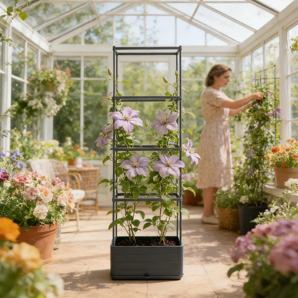Tomato Planter Vertical Growing Container Tomato Cage with Trellis for Garden Outdoor Indoor Greenhouse Patio Balcony Terrace Zpaxo