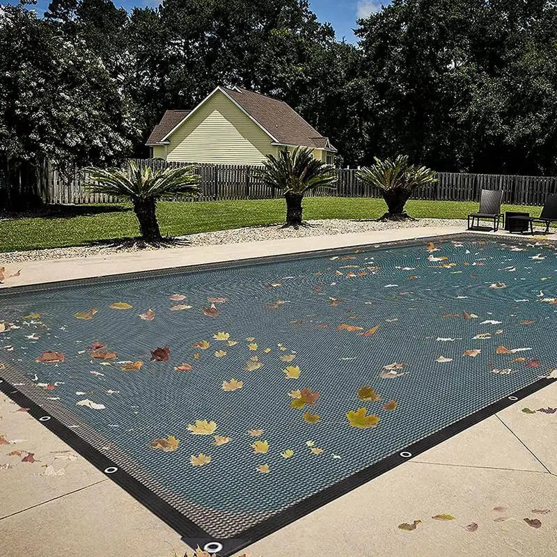 Pool Leaf Net Cover Leaf Netting For Inground And Above Ground 5x10m Rectangle Pools Fine Mesh Cover Catching Leaves Sunshade Zpaxo 5x10m United States