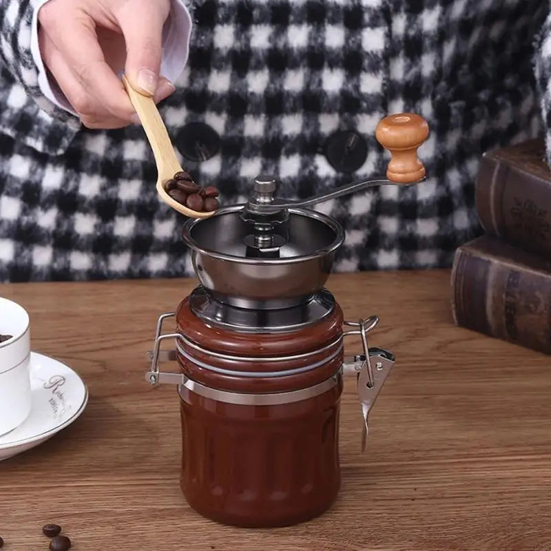 Convenient Coffee Bean Grinder Hand Cranks Travels Brewing