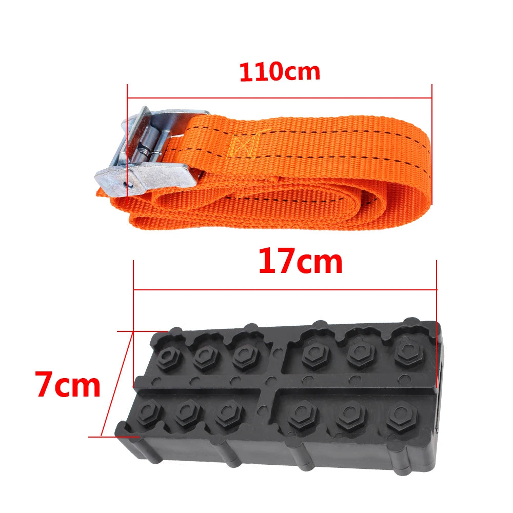 Emergency Snow Mud Sand Durable PU Anti-skid Ice Car Tire Traction