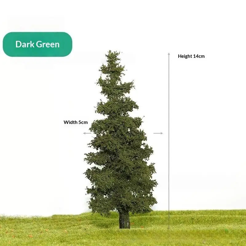 ▶1Pcs 14/21cm Model Pine Tree Train Layout Simulation Wire Tree Model Sand Table Material Handmade Diy Landscape Decor Zpaxo B 14CM