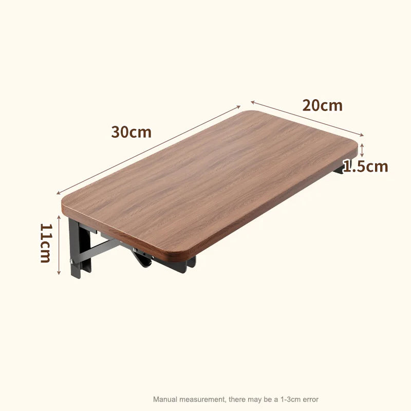 Foldable Collapsible Organizer Attachable Bedside Shelf Table Under