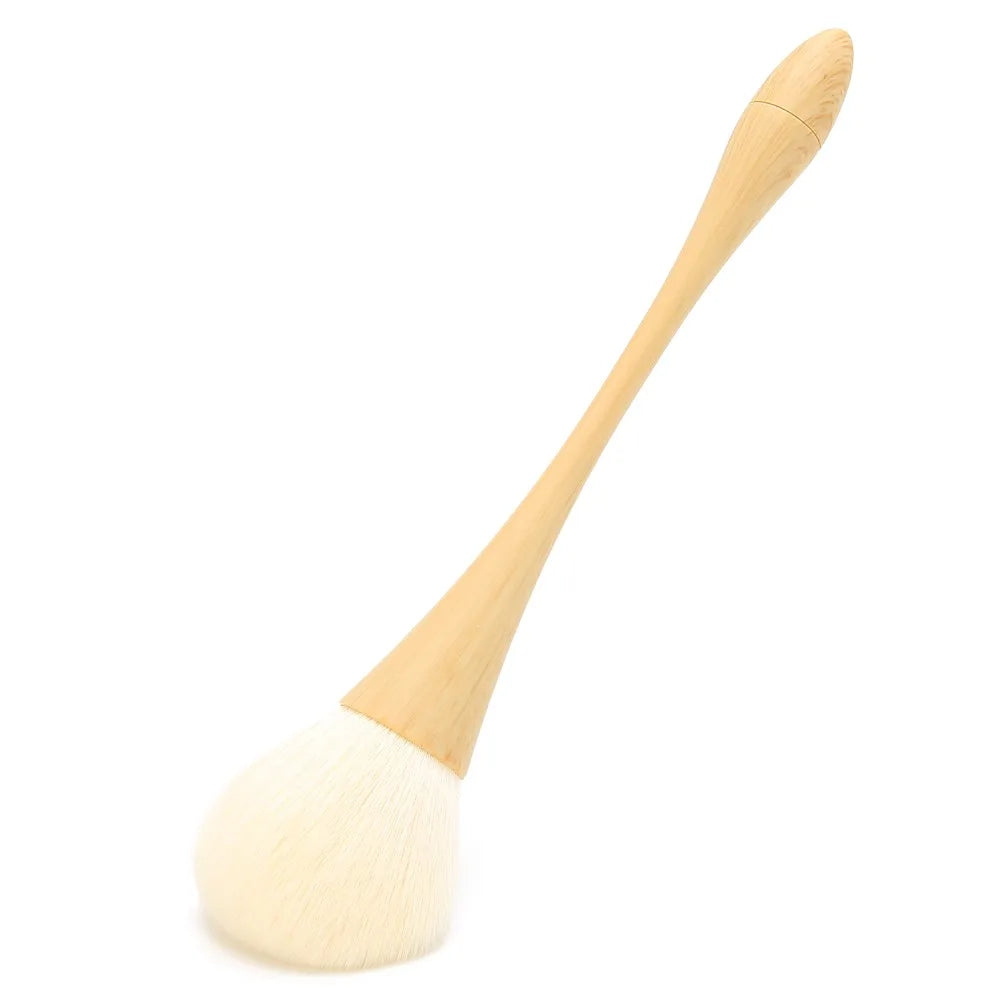 Nylon Hair Nail Dust Brush Wooden Handle Soft Fluffy Removal Cleaning Zpaxo
