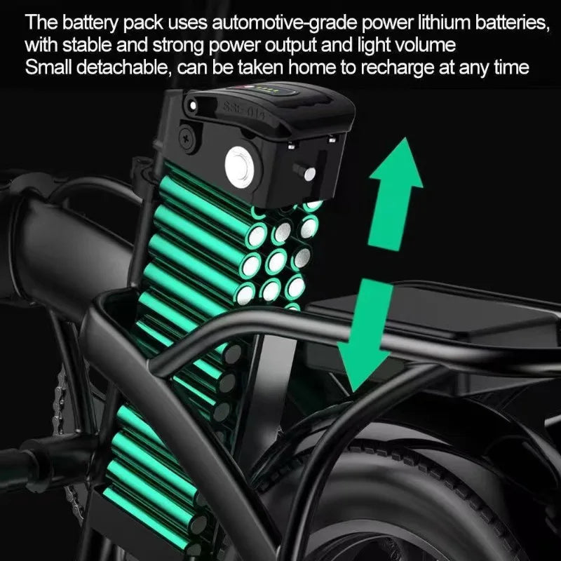 New Upgrade 48V 36V Folding Bike Battery 20Ah 17Ah 15Ah Built-in Bms for Silverfish 250W-1000W Bafang Motor Kit with 2A Charger Zpaxo