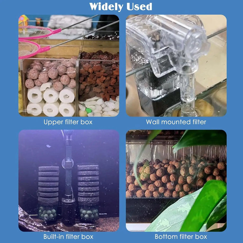 Fish Tank Filter Material Quartz Ball Pill Pond Water Purification Aquarium Shop Filter to Remove Yellow Water Bacteria Hollow Zpaxo