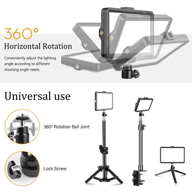 Professional Video Photography LED Light Selfie Dimmable Fill Photo