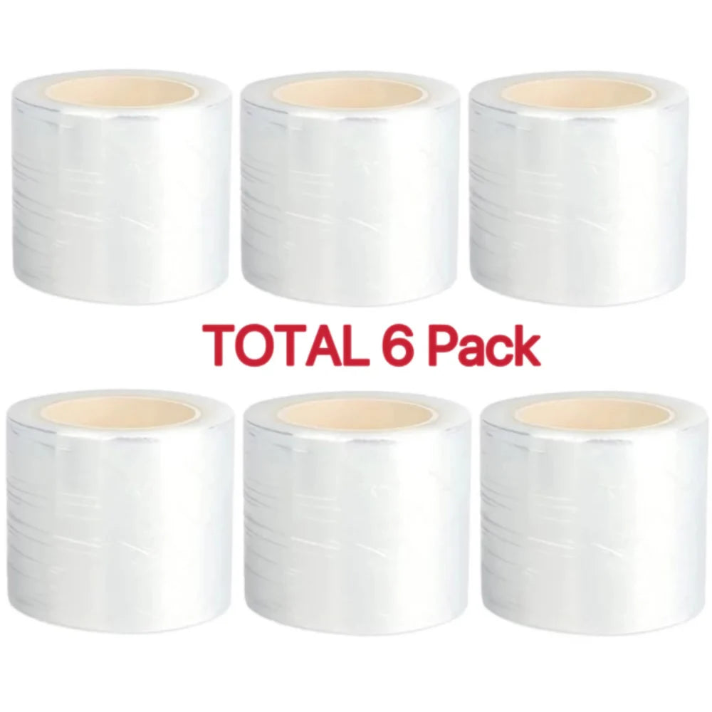 6 Packs Tattoo Plastic Wrap Semipermanent Disposable Makeup Supplies Zpaxo clear