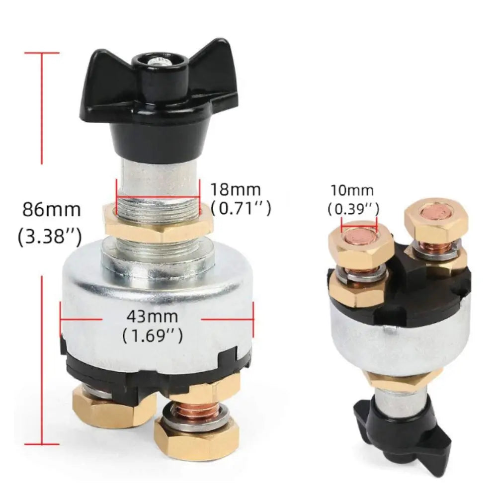 12-24V Master Battery Disconnect Switch Disconnect Function Rotary Type Battery Isolator Switch Isolator Function Kill Function Zpaxo