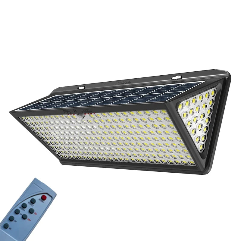 Outdoor Solar Lights with 3 Modes Motion Sensor 118 LED Solar Flood Light IP65 Waterproof Fence Garden Security Wall Lamp Zpaxo 118Led White