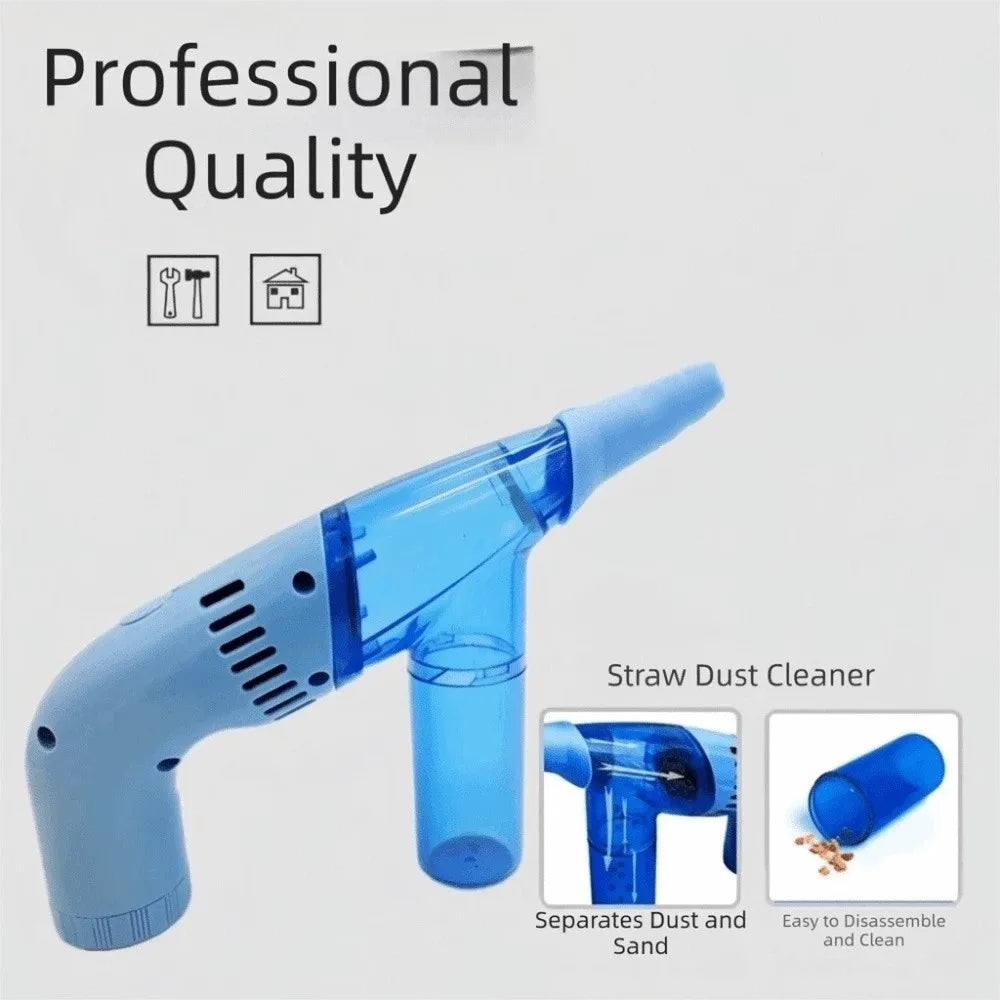Compact Design Mini Handheld Vacuum Cleaner Strong Suction Power Rechargeable Battery Portable Dust Collector Lightweight Zpaxo