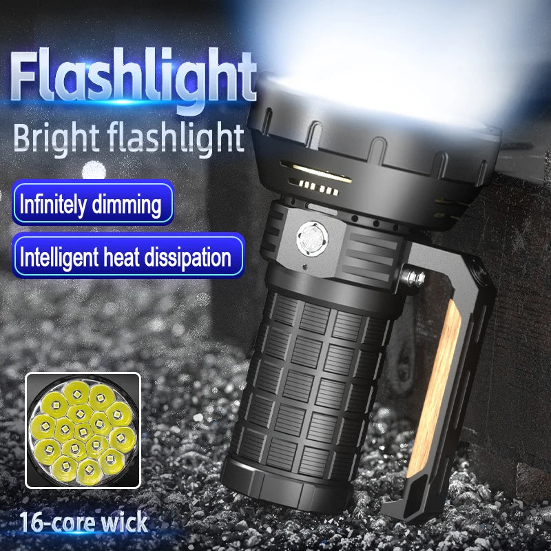 ESMARTER 58000 Lumen Rechargeable Flashlight & Solar Case