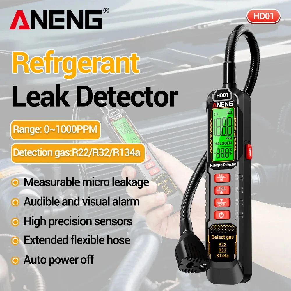 ANENG HD01 Leak Detector Freon CFC HFC Automotive Gas Refrigerant