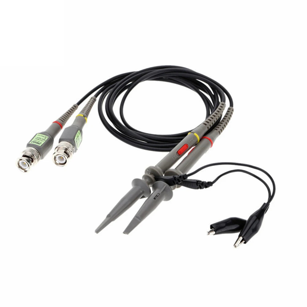 BNC Oscilloscope Probe P6100 100MHz 1X 10X Precision Scope Clip Probes