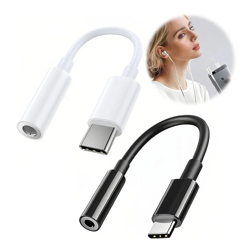 USB Type-c Earphone Adapter C Cable Converter Headphone Connector