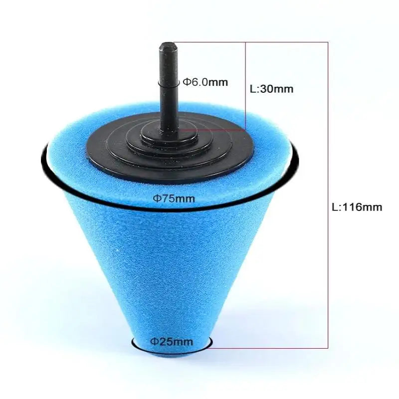 Hub Polishing Sponge Kit – 2 Conical Grinding Heads for Wheels