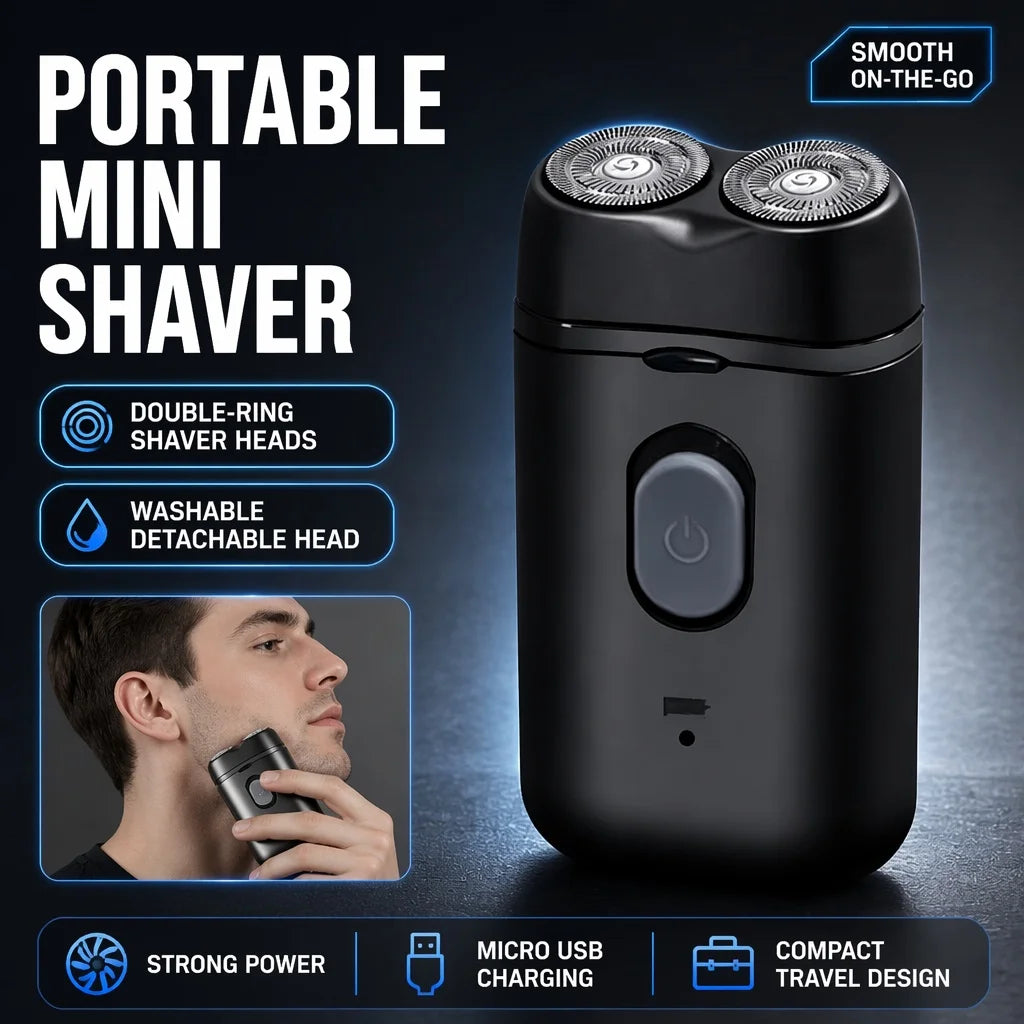 Men's Electric Portable Shaver Double Headed Multi Functional USB