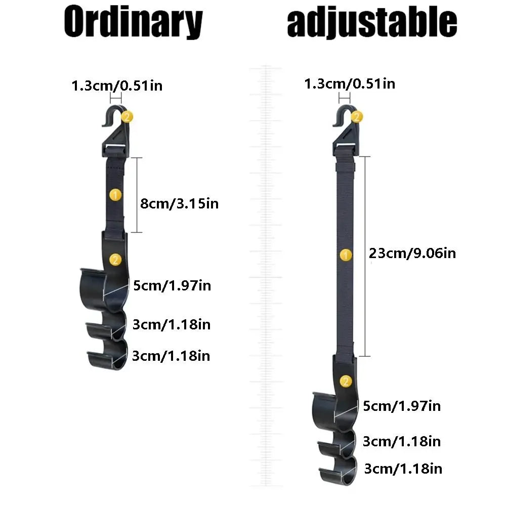 Universal Car Back Seat Hook Space Saving 3 Headrest Umbrella Holder Zpaxo