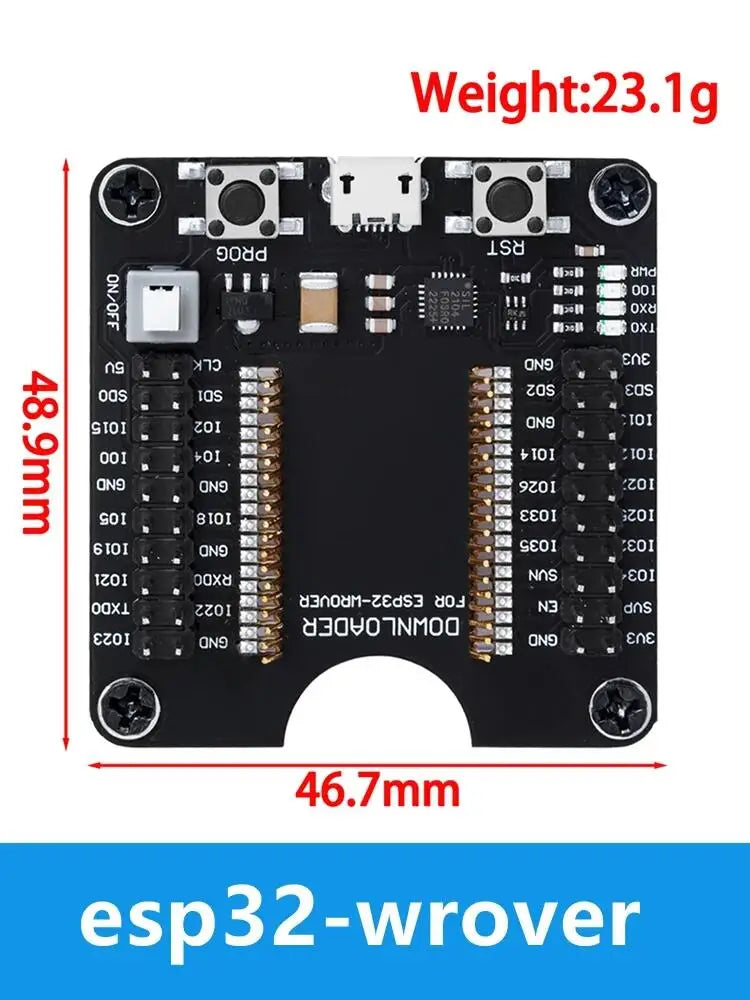 ESP8266 ESP32 Universal Firmware Flashing Fixture Tool Programmer Zpaxo esp32-wrover