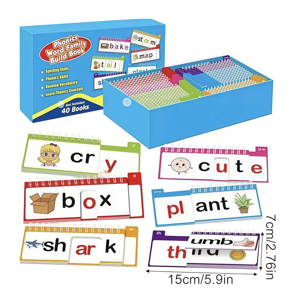 Reading Book 40 Read Rhyme Build Books Word Family Flash Cards