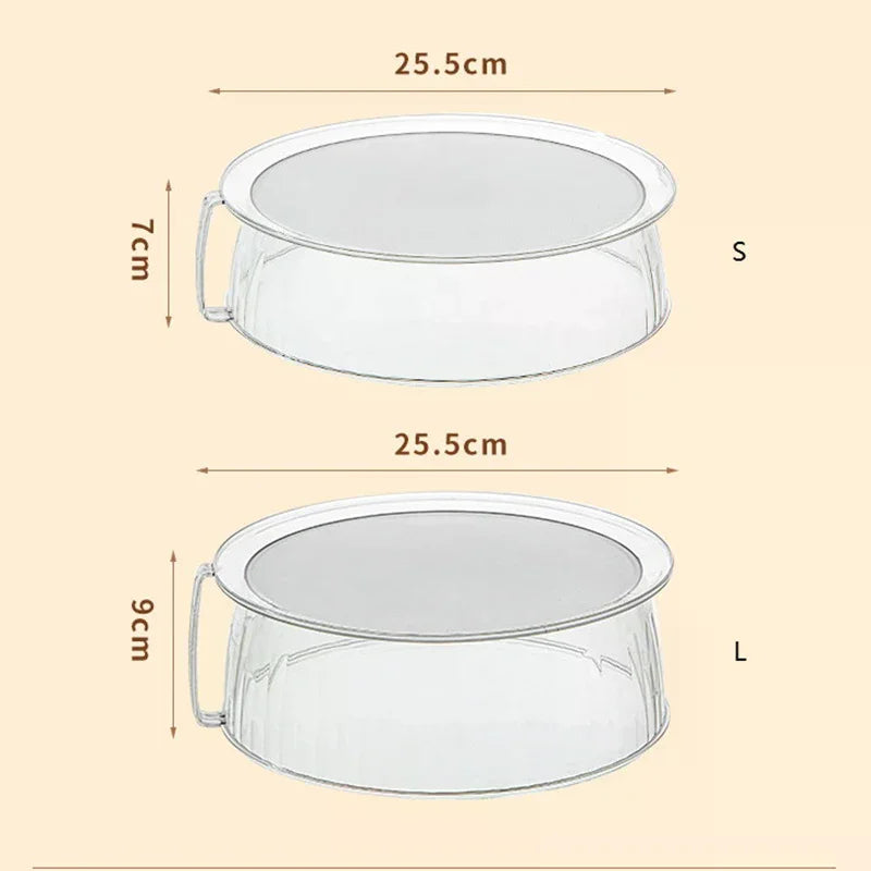 Microwave Splatter Cover Transparent Smooth Surface With Handle 10" Microwave Cover Microwave Food Cover Serving Plate Cover Zpaxo