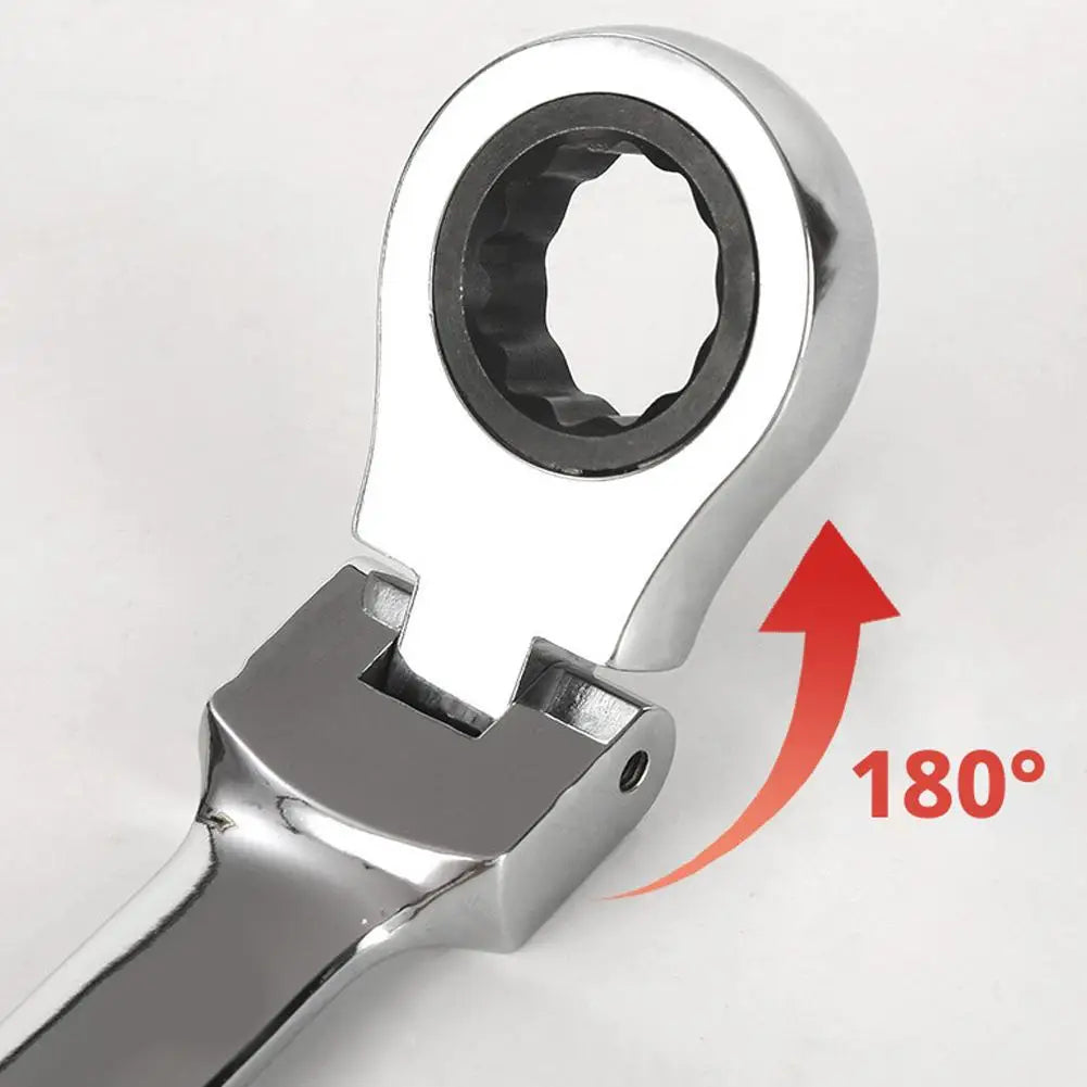 8-18MM Flexible Head Ratchet Wrench | 72-Tooth Vanadium Steel Ratchet Wrench Zpaxo