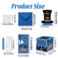 Blue Striped Money Pull Box – Funny Cash Gift Box for Dad