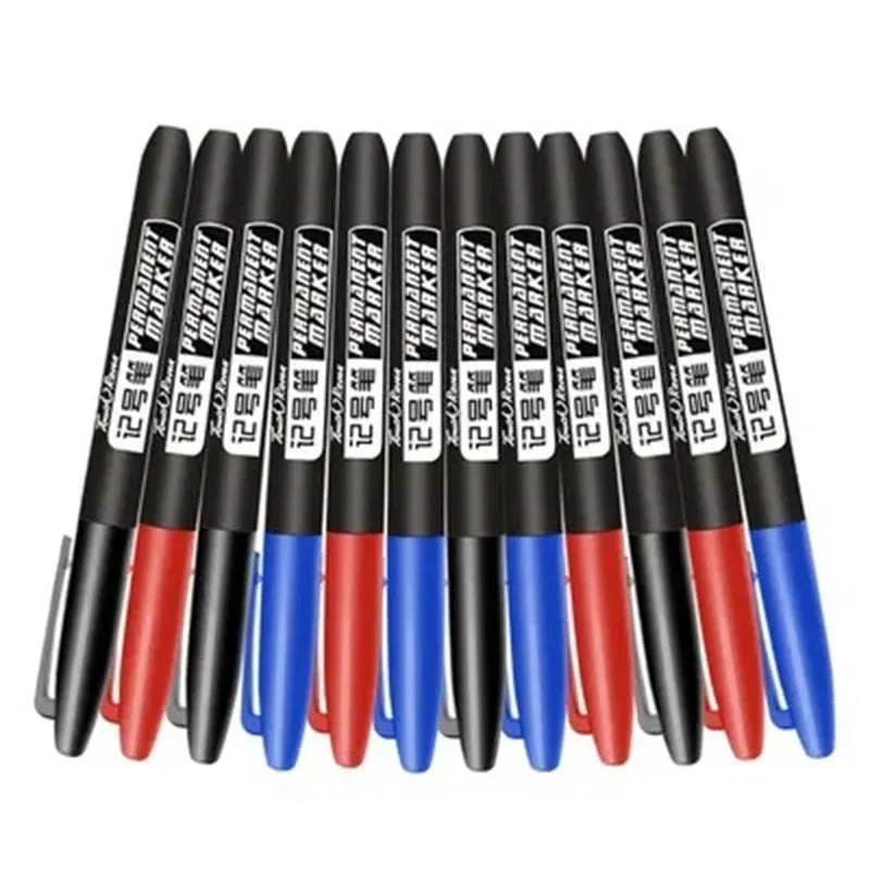 Permanent Art Marker Pens – Waterproof Fine & Bold Nib 3-Pack