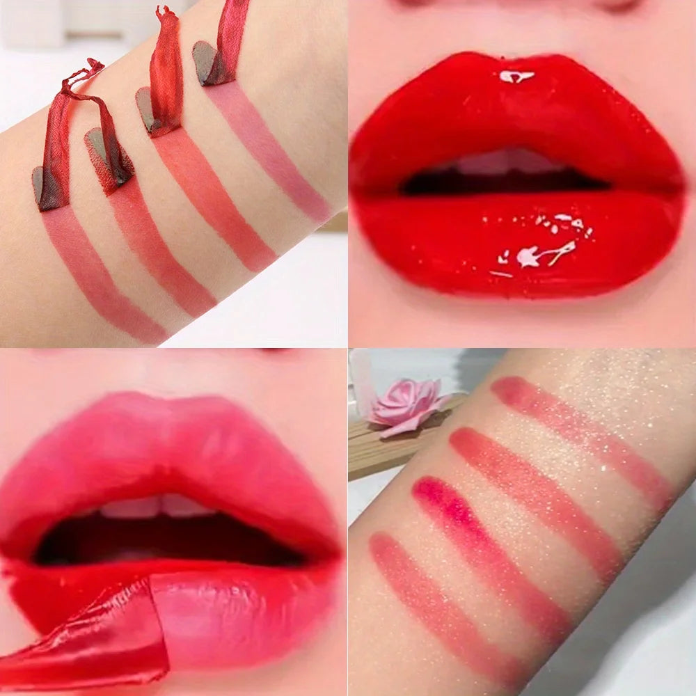Tear lip gloss, easy to color, moisturizing and long-lasting, non-stick cup tear lip gloss Zpaxo