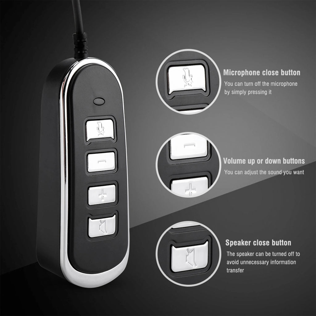 RJ9 Jack USB Cable Ear Phone Connection Audio Headphone Conversion