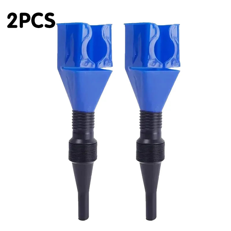Folding Plastic Oil Funnel for Car & Motorcycle – 1–8 Pack