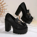 Heels Women Mary Jane Shoes Retro Bows Elegant Chunky Heel Wedding