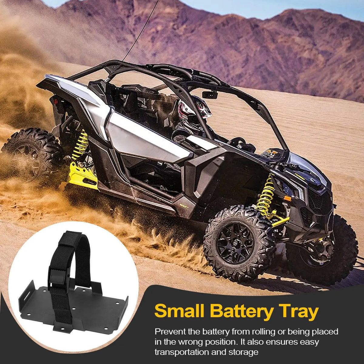 Voltage Small Battery Tray Mounting Holder Box Boat Electrical Zpaxo
