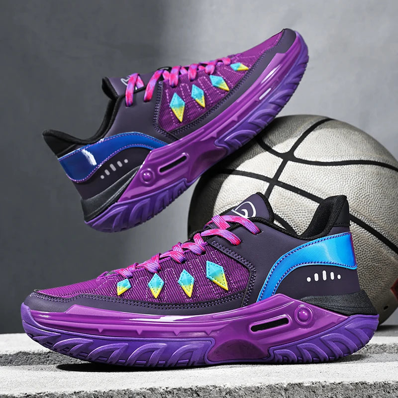 Men's Basketball Shoes Breathable Cushioning Non-slip Wearable Runing Zpaxo 8315 1 37