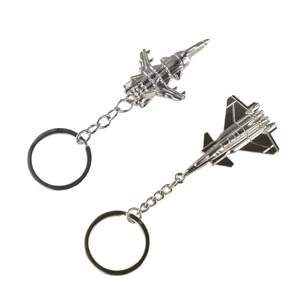 Keychains Gift 3D Aircraft Key Chain Metal Airplane Car Key Ring Classic Fashion Battleplane Keyring Men Zpaxo