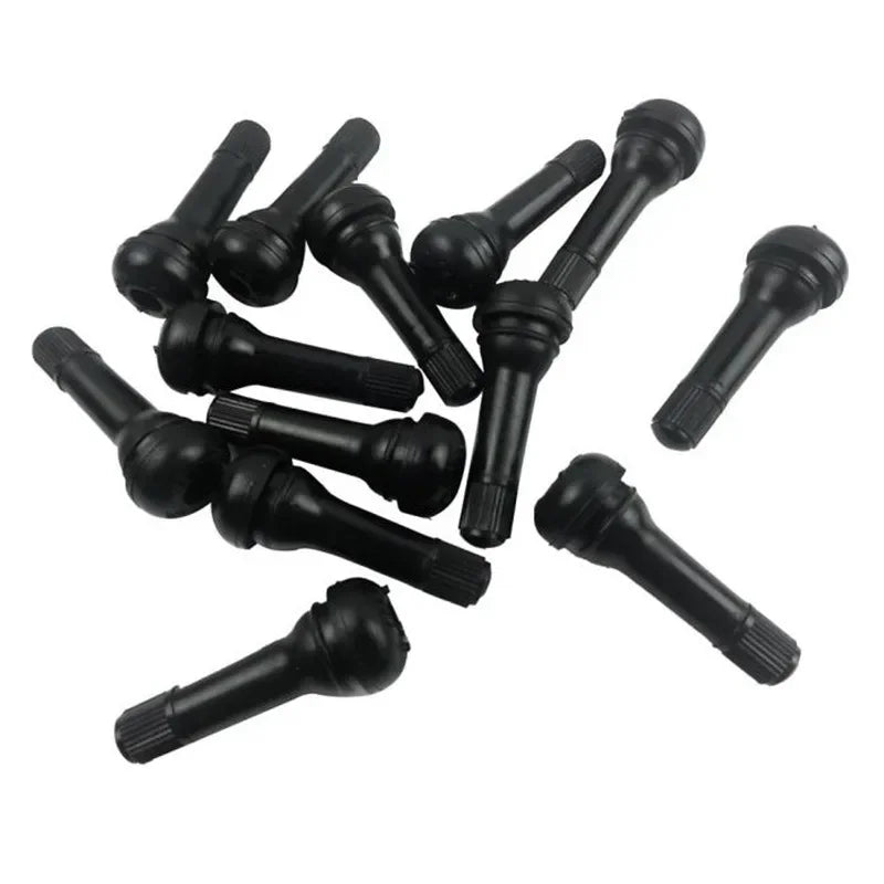 TR414 Tubeless Tire Valve Stems with Dust Caps – 4 or 20 Pack