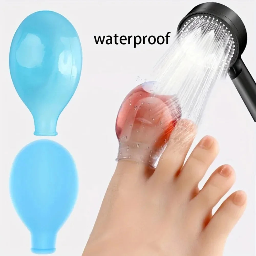 Soft Silicone Toe Sleeves Toes Protectors Soak Potion Waterproof Finger Cots Protective Cover Toe Finger Injuries Foot Care Tool Zpaxo