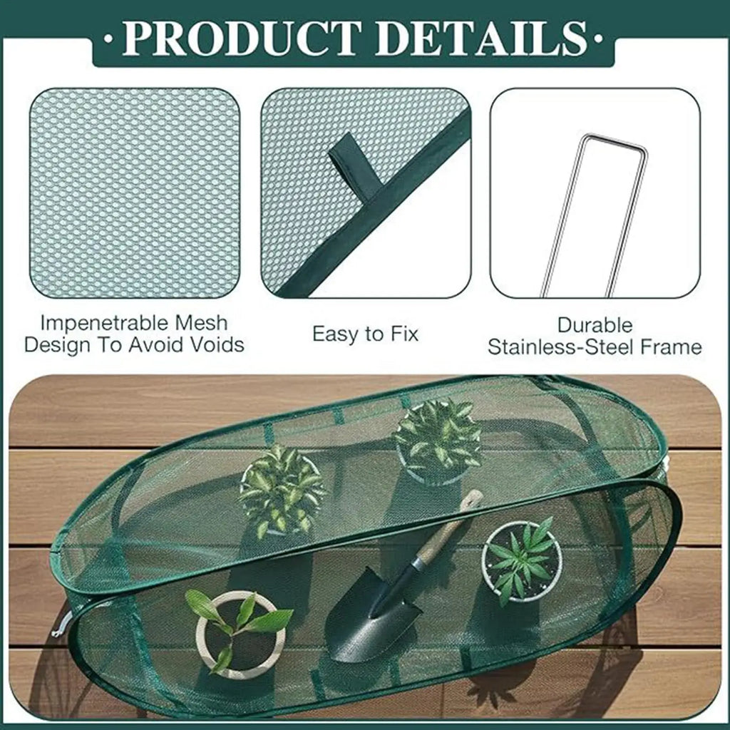 Foldable Plant Protection Netting Pop-up Garden Row Covers Ground