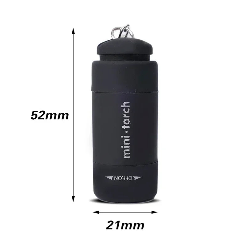 USB Rechargeable Mini Keychain Flashlight – 300 Lumen LED