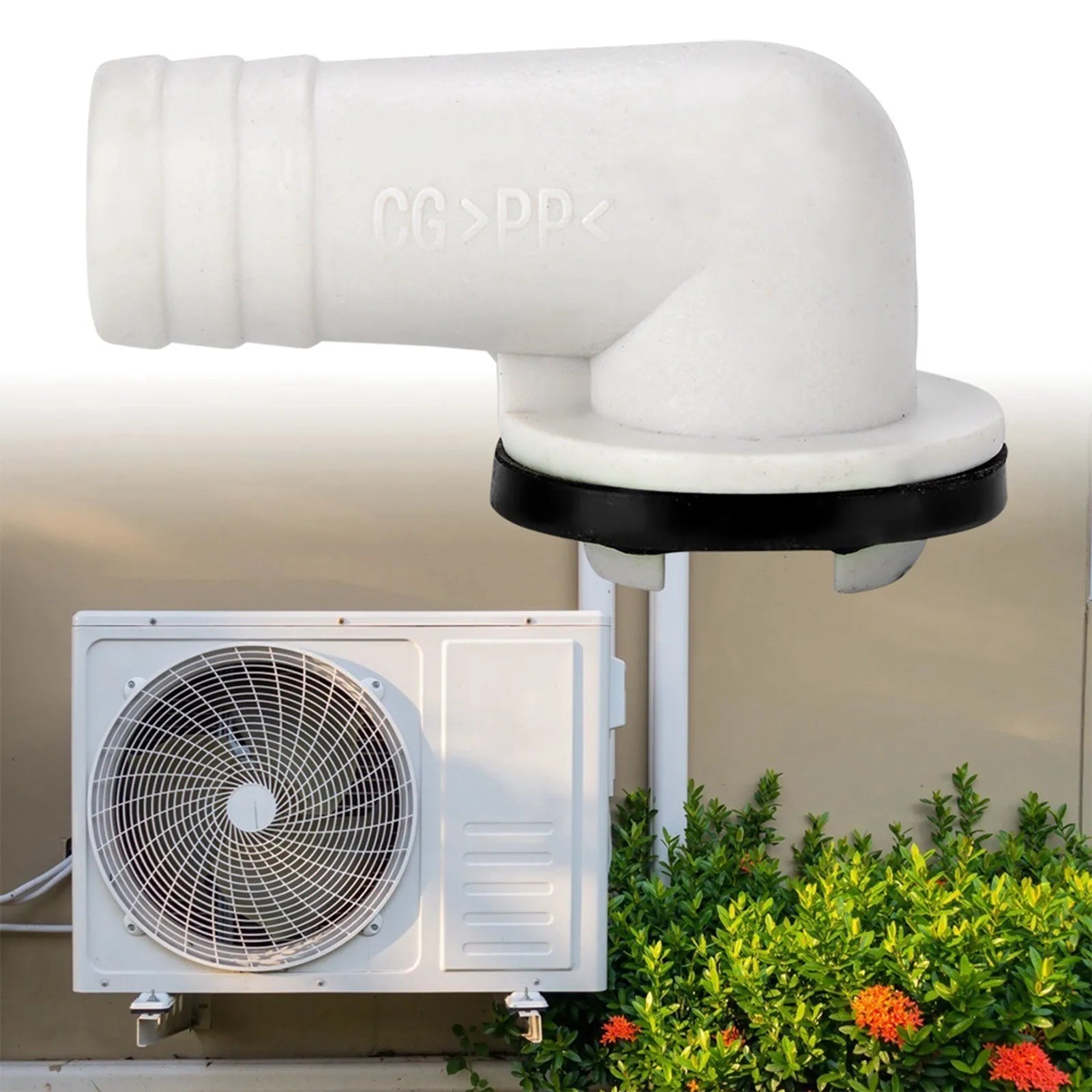 Air Conditioner Drain Outfall Right Angel Outlet Connector Pipe