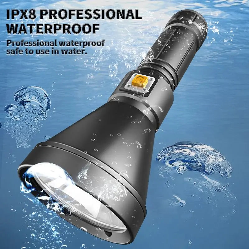 POCKETMAN IPX8 Diving Flashlight – 2300 Lumen Submersible Torch