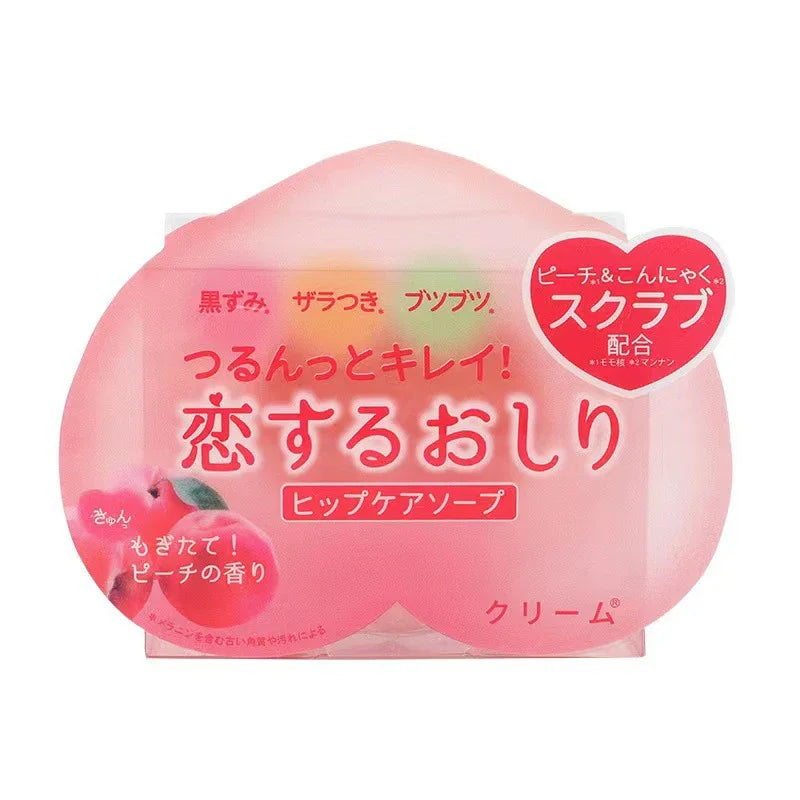 Peach Shaped Soap Intimate Skin Exfoliating Bar Moisturizing Feminine Care Smooth Tender Skin Daily Cleaning Care Products Zpaxo Soap 80g