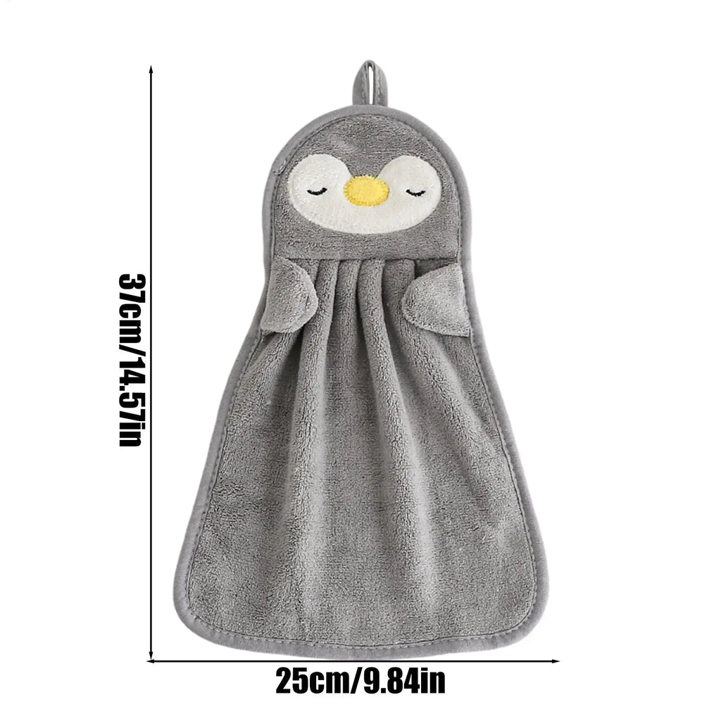 Animal Hand Towels Kids Absorbent Quick Drying Microfiber Cute