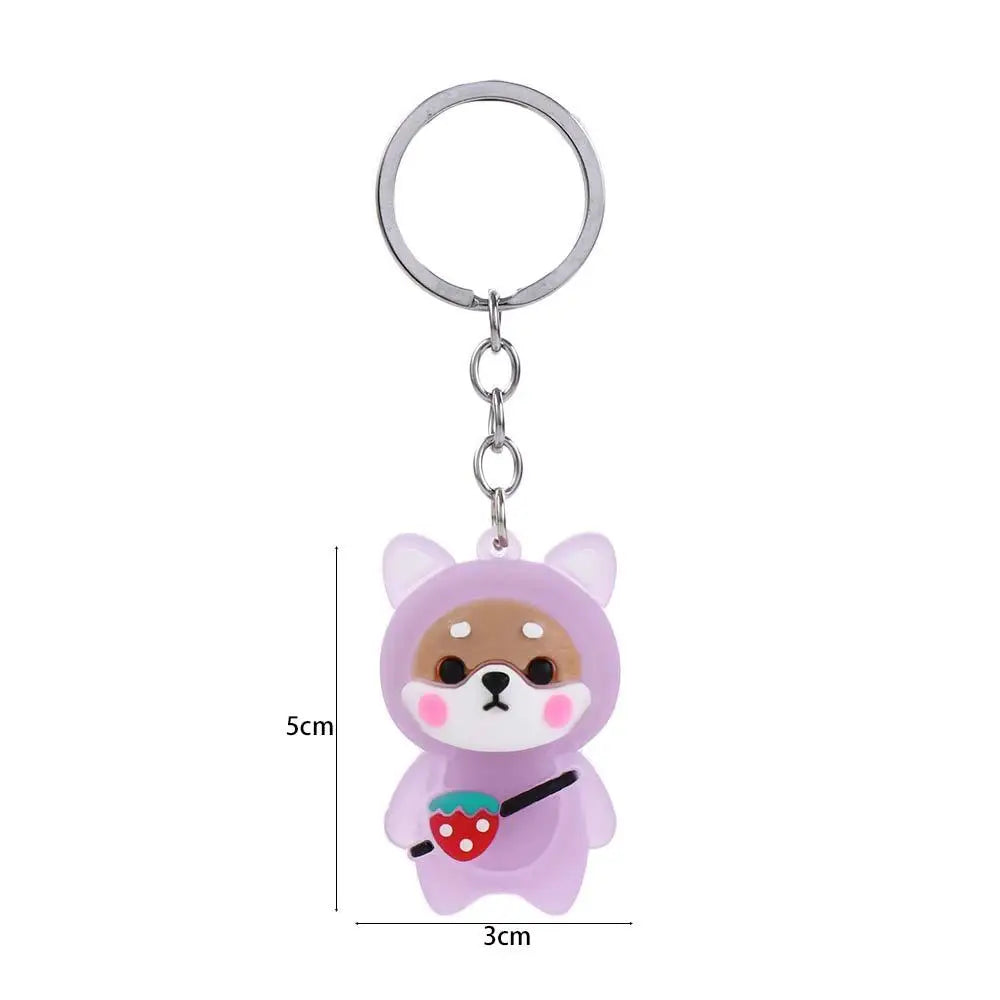 Boy Girl Gift Doll Bear Pendant Bag Key Chain Shoulder Bag Keychain Flashing Light Keychain Doll Pendant Key Rings Zpaxo